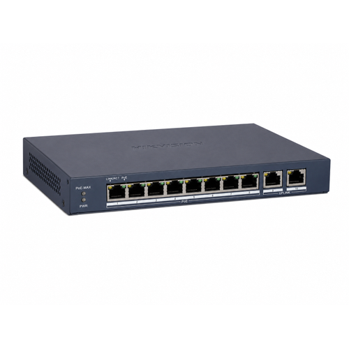 Hikvision DS-3E1510P-EI/M(B) 8 Port Gigabit PoE+ 80 W 300 m Smart Managed Switch