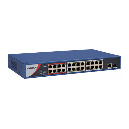 Hikvision DS-3E0326P-E/M 24 Port PoE 225 W Gigabit RJ45 + SFP Unmanaged Switch