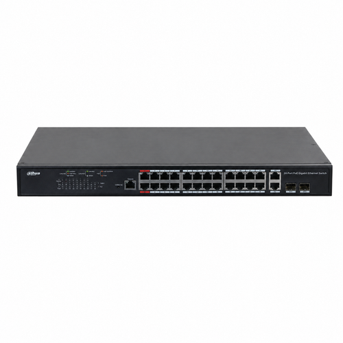 Dahua DH-PFS4226-24GT-370 24 Port Gigabit PoE Y�netilebilir Switch 370 W