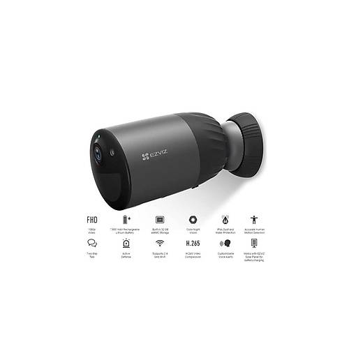 Ezviz CS-BC1C 2MP Wi-Fi Bataryal Bullet Kamera (H.265) (ki Ynl Konuma)