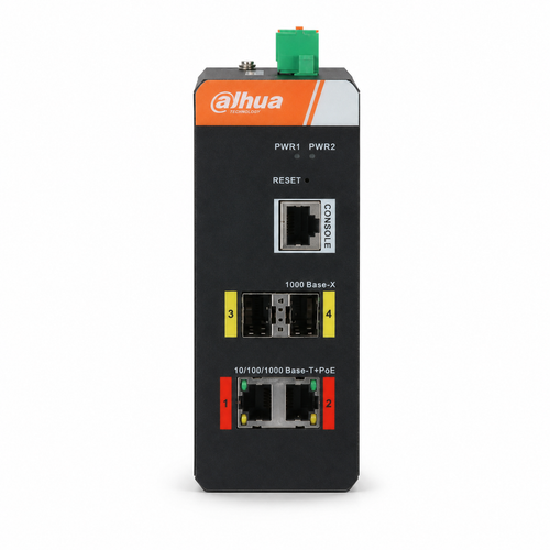 Dahua IS4204-2GT-120 2 Gigabit PoE 2 SFP 120 W Y�netilebilir End�striyel Switch