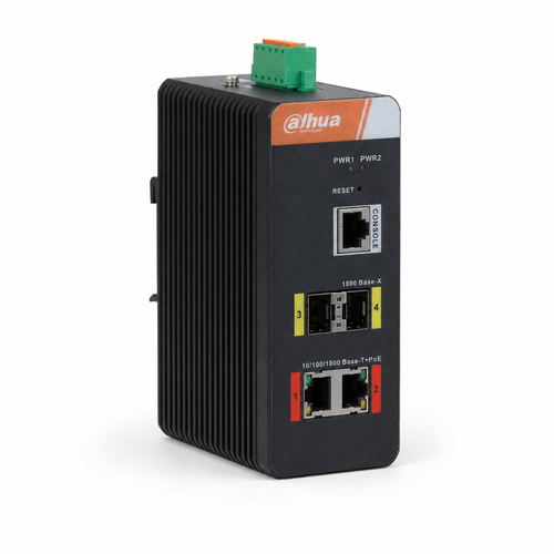 Dahua IS4204-2GT-120 2 Gigabit PoE 2 SFP 120 W Y�netilebilir End�striyel Switch