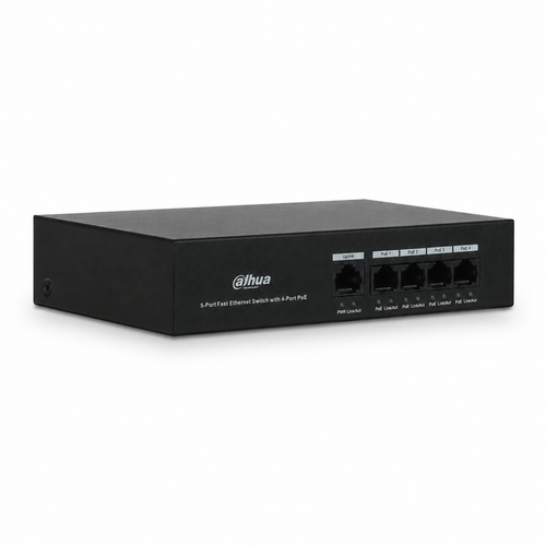 Dahua PFS3005-4ET-36 4 PoE 1 Uplink 36 W Fast Ethernet Switch