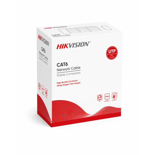 Hikvision DS-1LN6U-G 305 Metre Cat6 U/UTP 23 AWG Saf Bak�r Network Kablosu