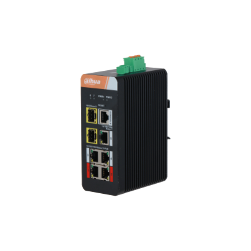Dahua PFS4207-4GT-DP-V2 4 Port Gigabit PoE End�striyel Switch