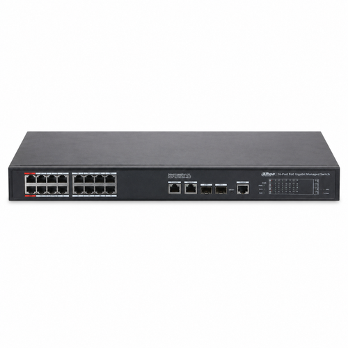 Dahua S4220-16GT-240 16 Port Gigabit PoE 20 Port Y�netilebilir Switch 240 W