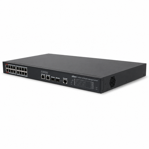 Dahua S4220-16GT-240 16 Port Gigabit PoE 20 Port Y�netilebilir Switch 240 W