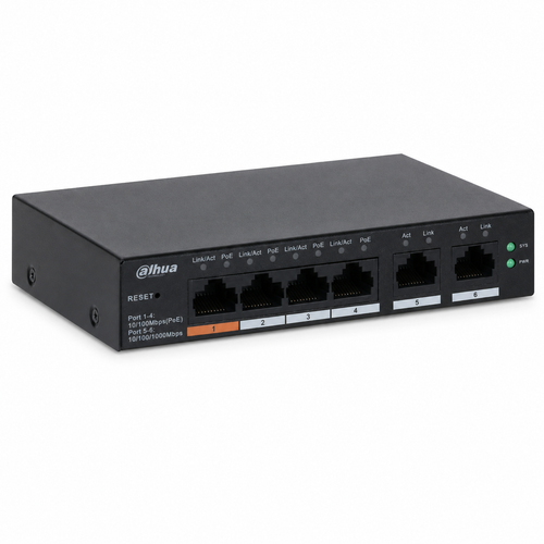 Dahua CS4006-4ET-60 4 PoE 2 Gigabit Uplink 60 W Hi-PoE Ak�ll� Switch