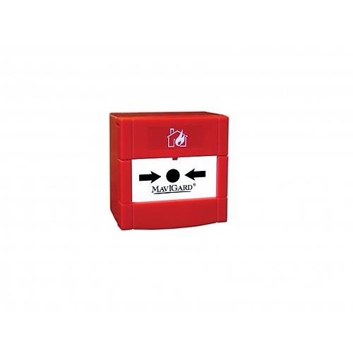 Mavili ML-2720/M Maxlogic Konvansiyonel Yangn Alarm Butonu NC/NO Kontak