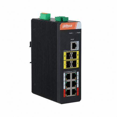 Dahua PFS4410-6GT-DP-V2 6 Port Gigabit PoE 4 SFP Y�netilebilir End�striyel Switch 120 W