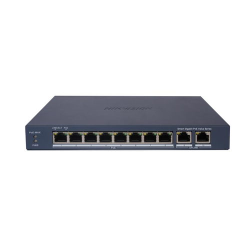 Hikvision DS-3E1510P-EI/M 8 Port Gigabit Ak�ll� POE Anahtar� Ak�ll� Y�netimli