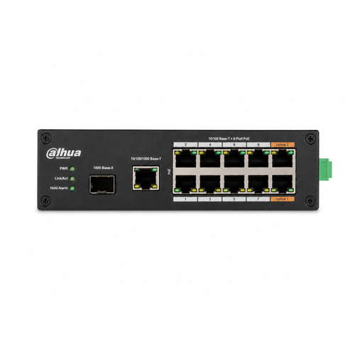 Dahua PFS3110-8ET-96-V2 8 PoE 1 SFP 96 W End�striyel PoE Switch