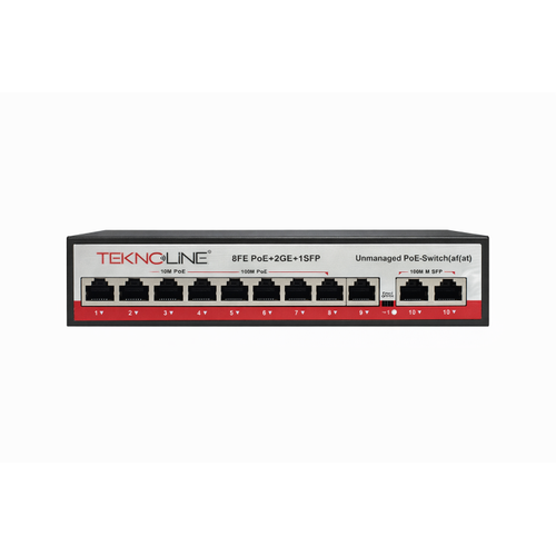 Teknoline TGD-P8S/48 8 Kanal Poe Switch