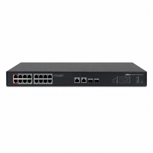 Dahua PFS3220-16GT-240 16 Gigabit PoE 2 RJ-45 2 SFP 240 W Switch