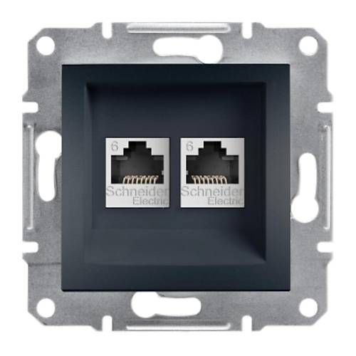 Interra ITR4800171 2'li RJ45 Cat6 UTP  Antrasit