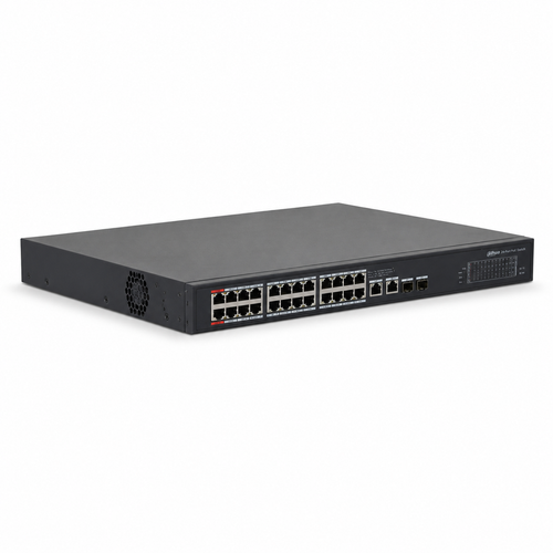 Dahua PFS4226-24GT-240 24 Port Gigabit PoE 2 SFP Y�netilebilir Switch 240 W