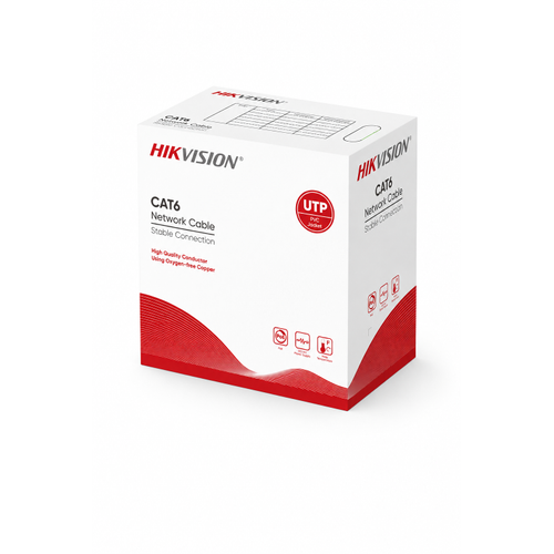 Hikvision DS-1LN6-UU 305 Metre Cat6 U/UTP 23 AWG Saf Bak�r UL CM Network Kablosu