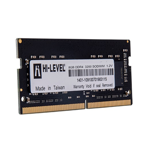 HI-LEVEL 8GB DDR4 3200Mhz CL22 SODIMM 1.2V HLV-SOPC25600D4/8GB Bellek