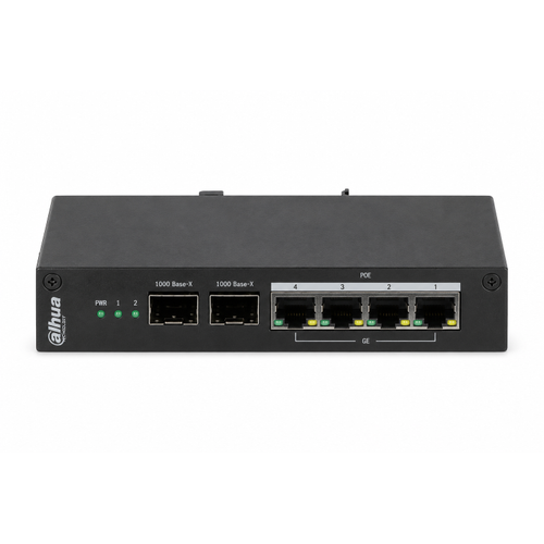 Dahua PFS4206-4P-120 4 PoE 2 SFP 120 W Y�netilebilir End�striyel Switch