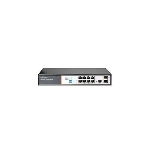 Tiandy YPS-3008G-2SFP-L2 8 Port Gigabit Layer2 Y�netilebilir AI POE Switch