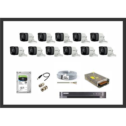 Hikvision 2MP HDTVI 11 Kamera Sistemleri Güvenlik Seti