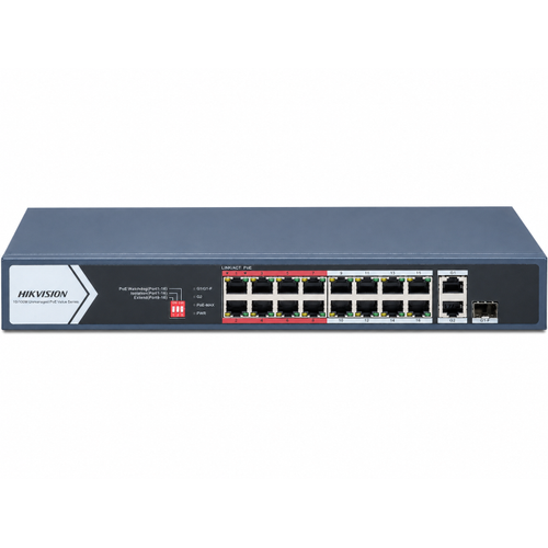 Hikvision DS-3E0318P-E/M(C) 16 Port PoE 130 W 300 m Gigabit Combo Switch