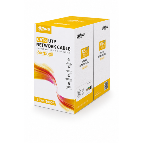 Dahua DH-PFM920-6UN 305 Metre CAT6 U/UTP D�� Mek�n Saf Bak�r Network Kablosu