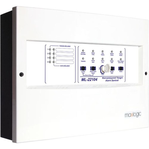 Mavili Maxlogic ML-22104 Konvansiyonel Yangn Alarm Santrali 4 Blge