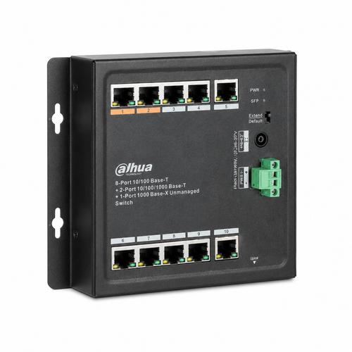 Dahua PFS3111-8ET-96-F 8 Port PoE 11 Port Y�netilmeyen End�striyel Switch