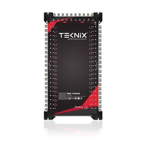 Teknix TM 10X80S Amfili 80 Aboneli 2 Uydu + Digiturk 3 Çanak Anten Uydu Santrali