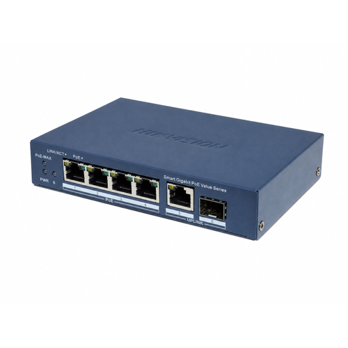 Hikvision DS-3E1506P-EI/M-4P1T1F 4 Port Gigabit PoE+ 45 W SFP Fiber Smart Switch