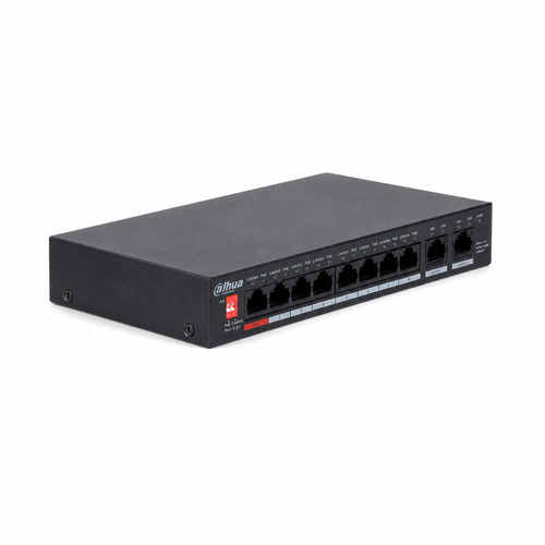 Dahua PFS3010-8GT-96 8 PoE Portlu 10 Port Gigabit Switch 96 W