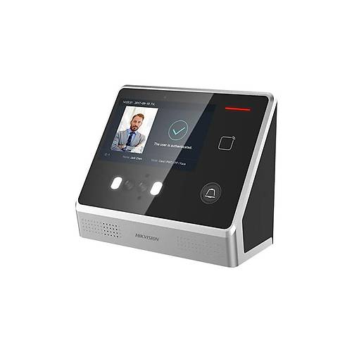 Hikvision DS-K1T605MF LCD Ekranl� Kart Okuyucu ve Parmak �zi Taramal� Y�z Tan�ma Terminali
