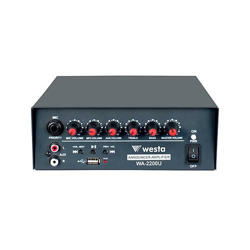 Westa WA-2200U 200W Ara Tipi Mikser Amfi