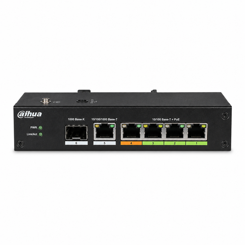 Dahua PFL2106-4ET-96 4 Port ePoE 1 SFP 96 W End�striyel PoE Switch