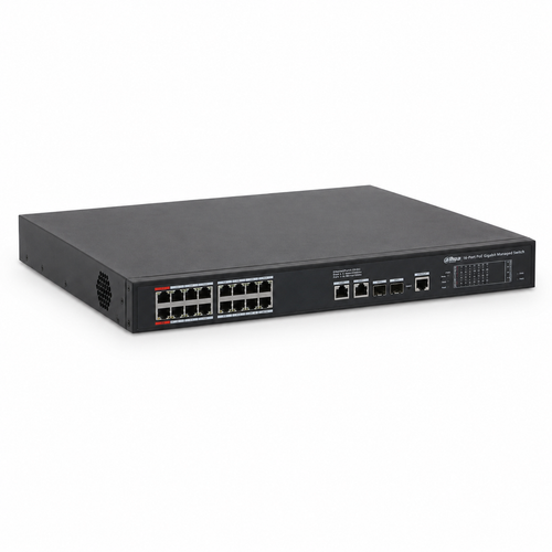 Dahua S4220-16GT-240 16 Port Gigabit PoE 20 Port Y�netilebilir Switch 240 W