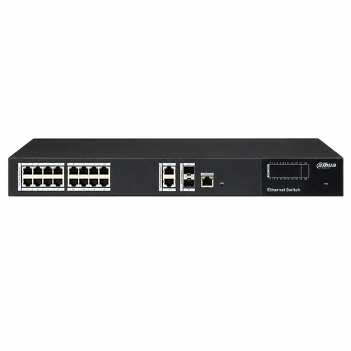 Dahua PFS4220-16T 16 Port Fast Ethernet 2 Gigabit RJ45 2 SFP Y�netilebilir Switch