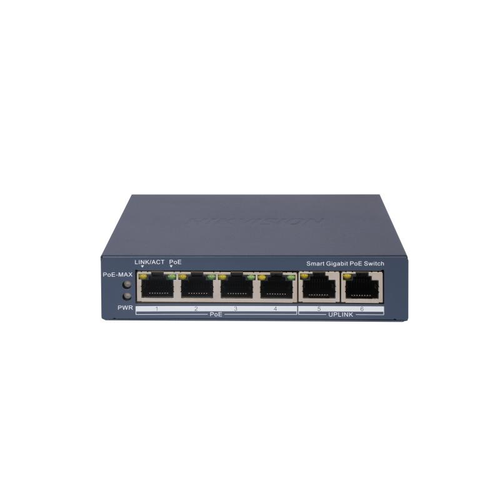 Hikvision DS-3E1506P-EI/M 4 Port Gigabit Ak�ll� POE Anahtar� Ak�ll� Y�netimli