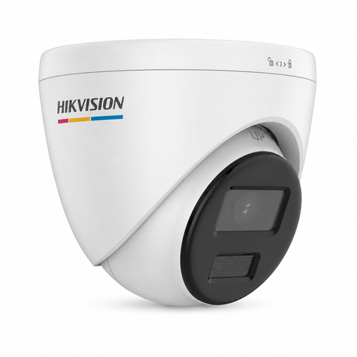 Hikvision DS-2CD1347G0-LUF 4 MP ColorVu Mikrofonlu Turret IP Kamera