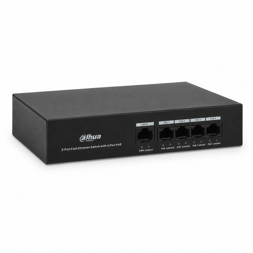Dahua PFS3005-4ET-36 4 PoE 1 Uplink 36 W Fast Ethernet Switch
