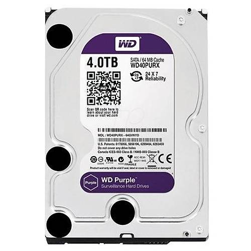 Western Digital WD40PURZ 4 TB Purple Serisi Gvenlik Hard Diski