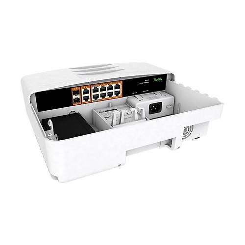 Tiandy HPS-1008G-2G2SFP 8 Port Y�netilmeyen D�� ortam Su ge�irmez AI POE Switch