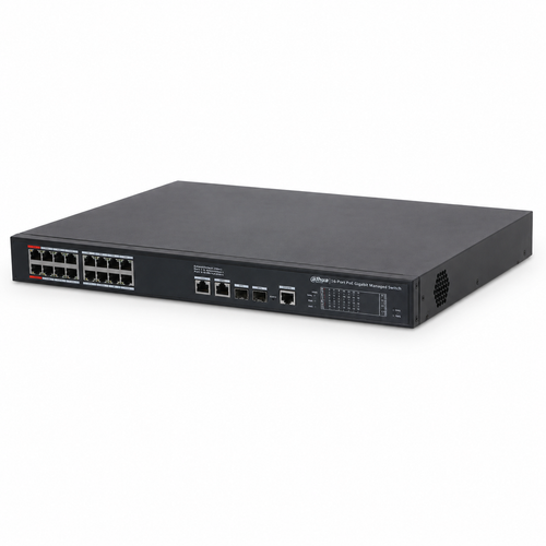 Dahua S4220-16GT-240 16 Port Gigabit PoE 20 Port Y�netilebilir Switch 240 W