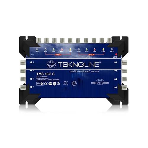 Teknoline TMS 10X8 Sonlu 8 Aboneli 2 Uydu + Digiturk 3 anak Anten Uydu Santrali