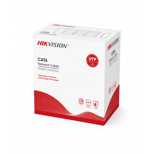 Hikvision DS-1LN6U-G 305 Metre Cat6 U/UTP 23 AWG Saf Bak�r Network Kablosu
