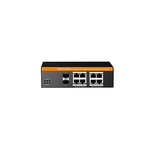 Tiandy PS-END1008G-2SFP 8 Port Gigabit Layer2 Y�netilebilir End�striyel AI POE Switch