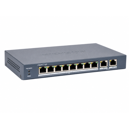 Hikvision DS-3E1310P-EI (B) 8 Port PoE + 2 Gigabit 110 W Smart Managed Switch