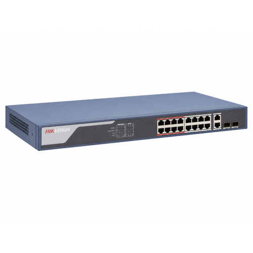 Hikvision DS-3E1318P-SI(O-STD) 16 Port PoE+ 230 W 300 m Smart Managed Switch