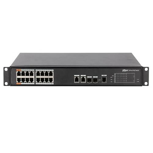 Dahua PFS4218-16ET-240-V3 16 Kanal (14 Kanal PoE+ 2 Kanal Hi-PoE Switch)