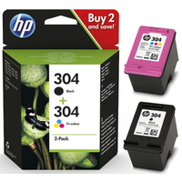 HP 3JB05AE 304 ORJ�NAL COMBO KARTU� 2L� PAKET